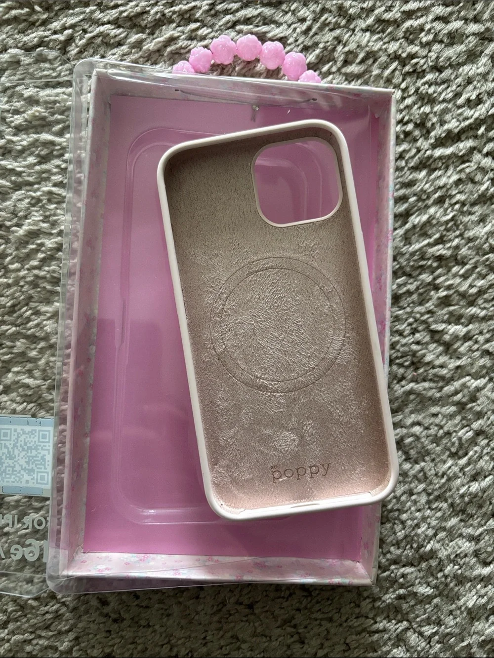 Light pink  MagSafe-Compatible iPhone Case (Fits 16e/15/14/13)